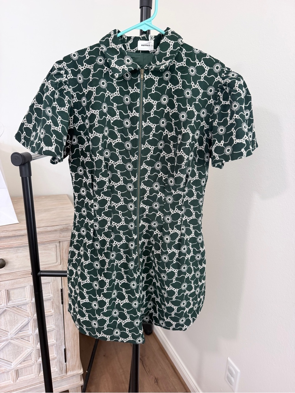 AUREUM Green Floral Romper